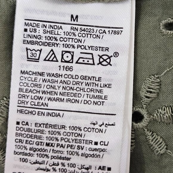 NEW Old Navy Cold Shoulder Maxi Swing Dress Medium Olive - Picture 9 of 11